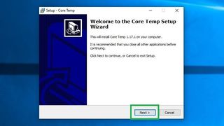 How to check your PC’s CPU temperature step 4: Click Next