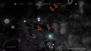 Destiny 2 season of the lost tracing the stars 3 atlas skew map