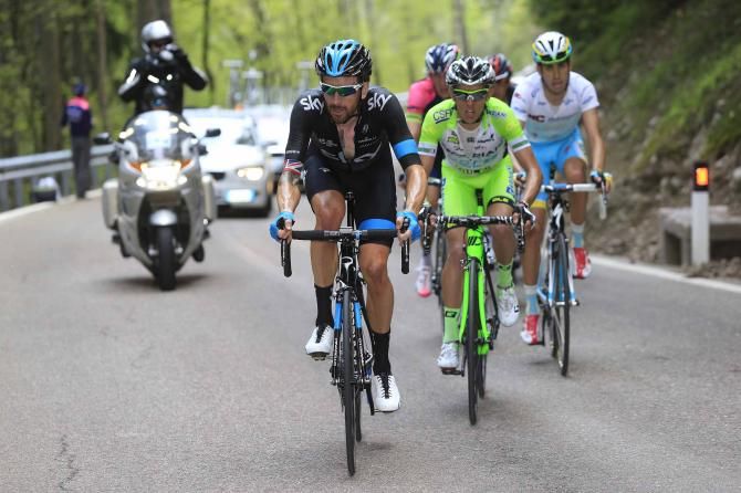 Bradley Wiggins (Sky) puts in a dig at the Giro del Trentino.