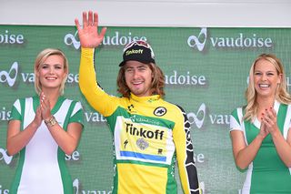 Peter Sagan in yellow for at least another day after stage 4 at the Tour de Suisse.