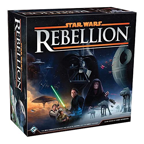 Asmodee Star Wars: Rebellion Board Game - Epic Galactic Empire Vs Rebel Alliance Conflict, Tabletop Miniatures Strategy Game for Adults, Ages 14+, 2-4 Players, 3 Hour Playtime