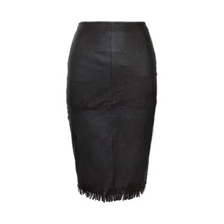 Iceberg Leather Fringe Skirt — Amo Vintage