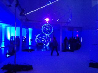 Officials from Lone Signal rented out a Manhattan loft, complete with a laser light show, to officially launch the project's website. Image released June 18, 2013.