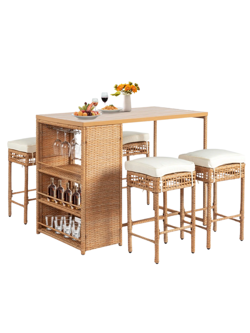 Wicker Bar Set