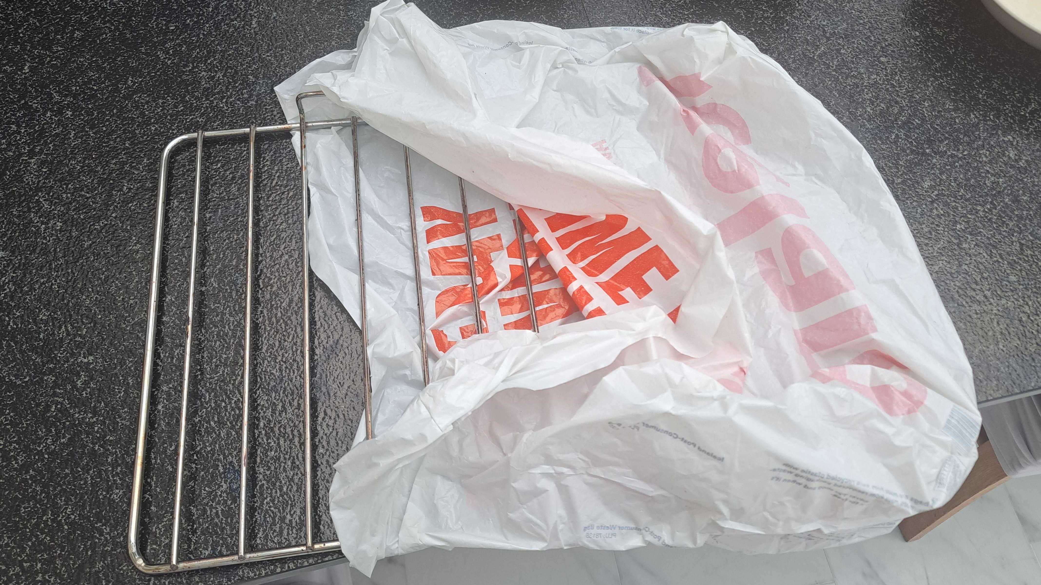 oven rack in bag