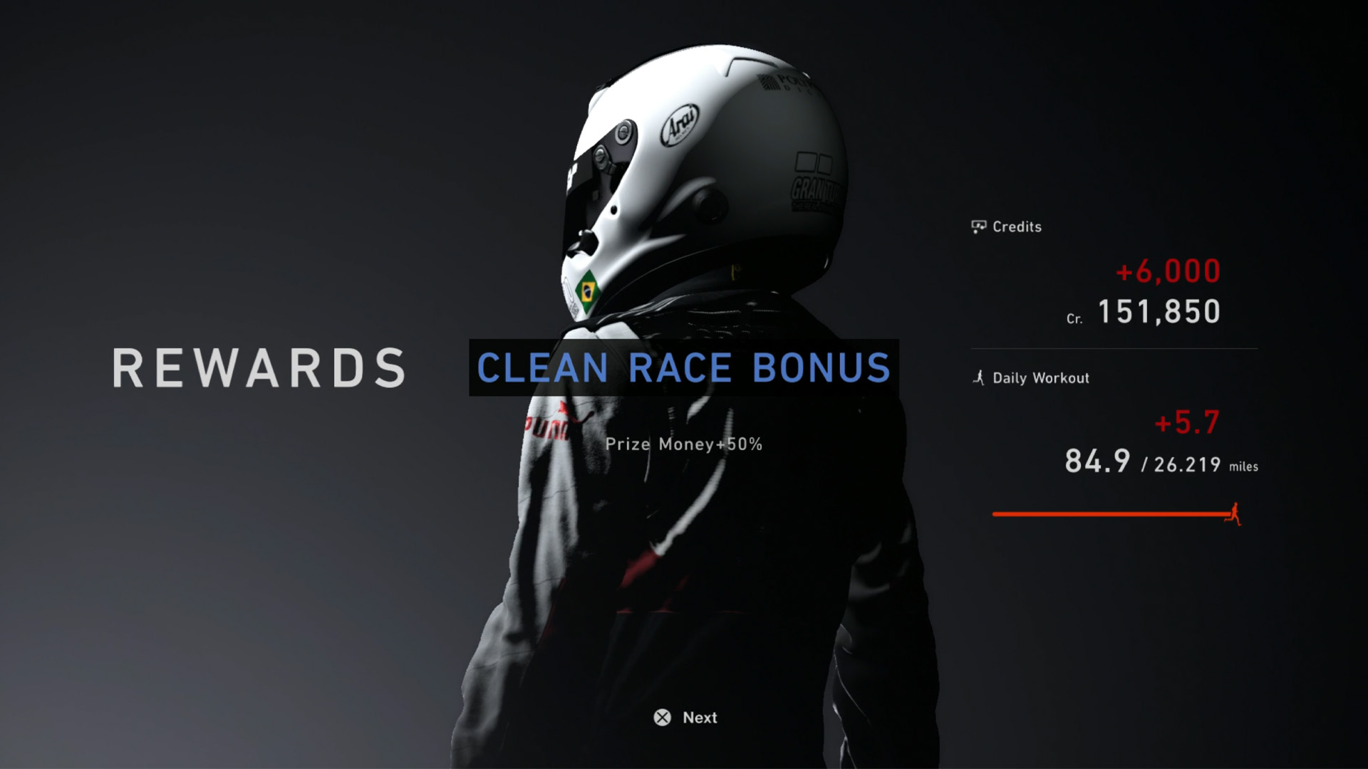 Gran Turismo 7 Clean Races Credit Bonus