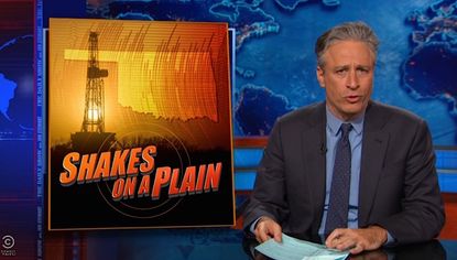Jon Stewart gives two cheers to Oklahoma for embracing science