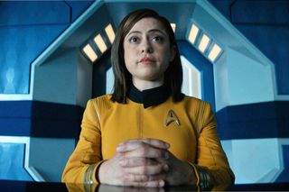 Captain Lucero (Rosa Salazar) provides a simple explanation for the loss of the USS Cabot.