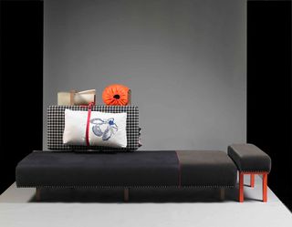 'Backpack' sofa and stool by Hella Jongerius for Galerie Kreo