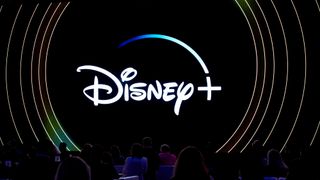 The Disney Plus logo during Disney's 2022 upfront presentation.