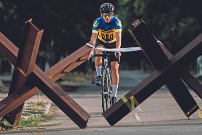 Ukraine war tank defences cycling