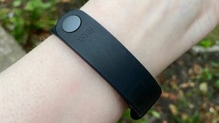 Reviewer wearing Fitbit Inspire HR