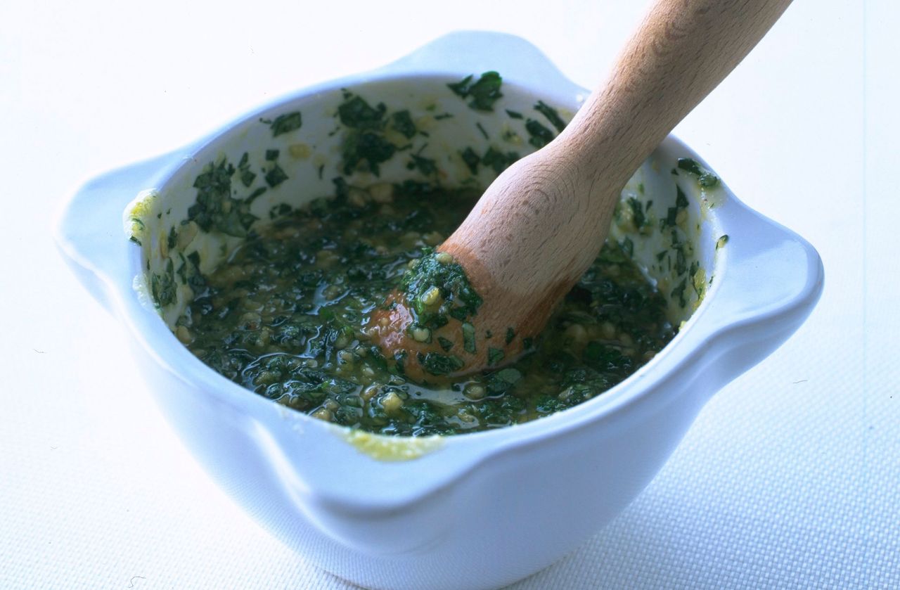 Homemade pesto