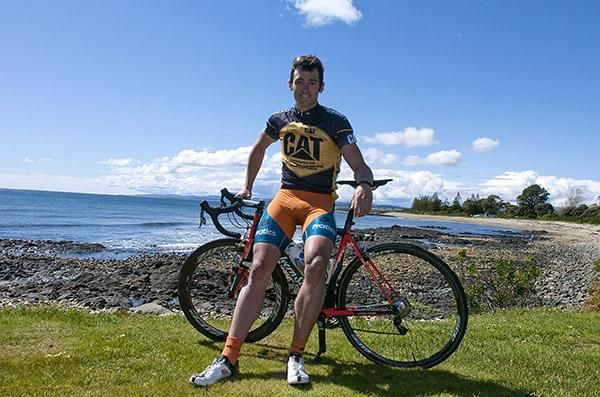 2011 Tour of Tasmania winner Nathan Haas (Genesys Wealth Advisers) in Devonport.
