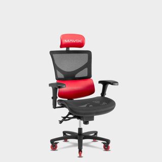 Mavix M7 gaming chair on a GamesRadar grey background