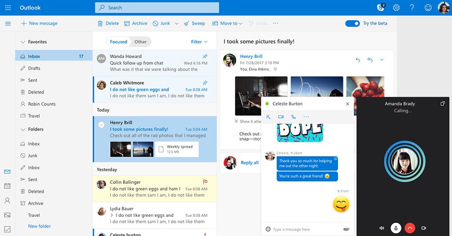 Outlook com getting new Mail Calendar and People experiences