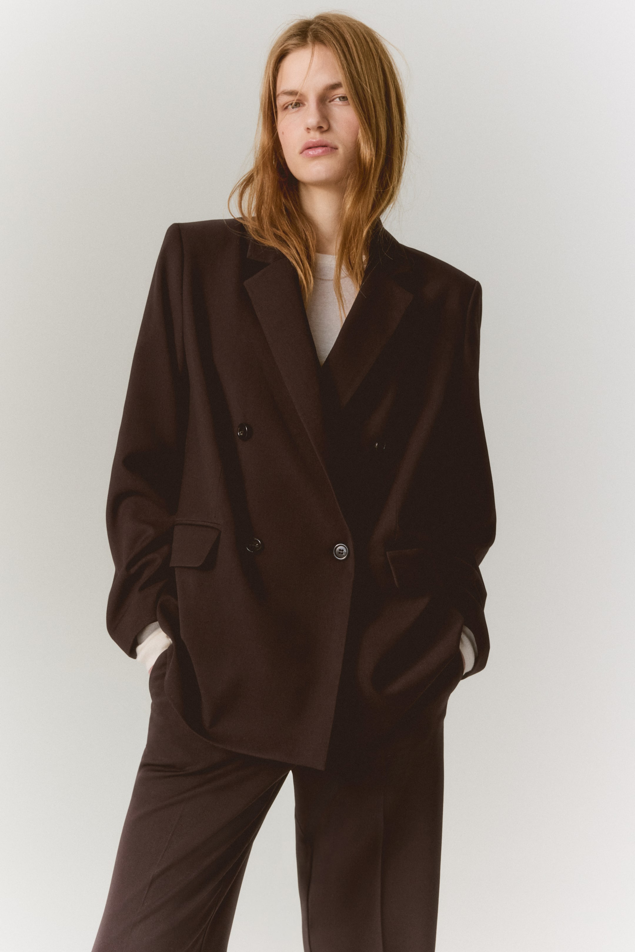 Double-Breasted Blazer - Black