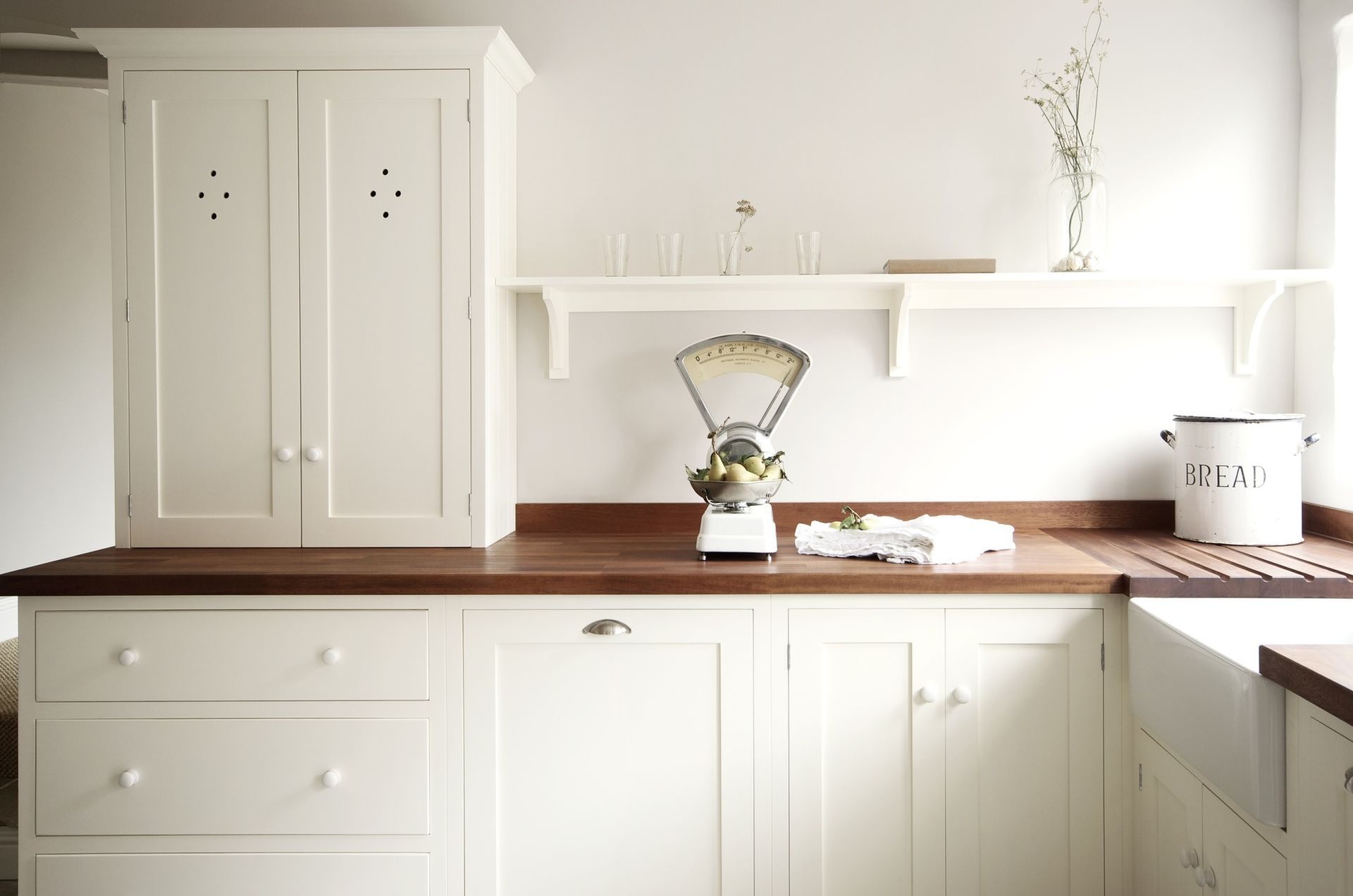 Butchers block reclaimed wood kitchen