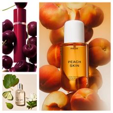 fruity summer fragrance collage