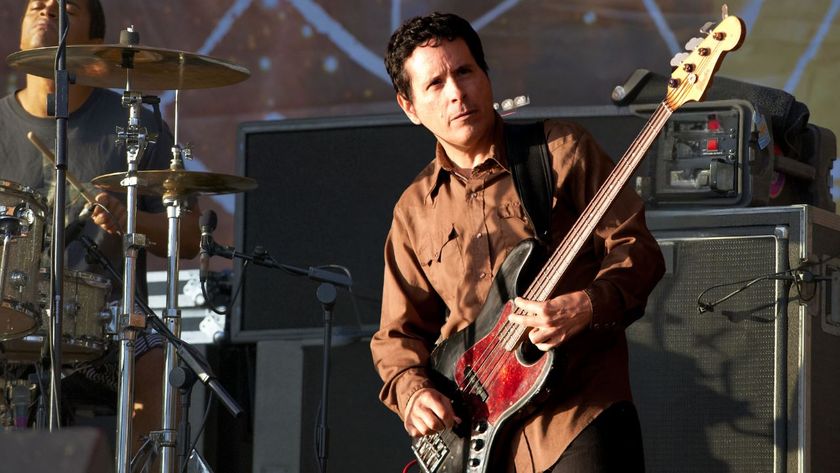 Juan Alderete of The Mars Volta performs at the Festival Pier July 13, 2011 in Philadelphia, Pennsylvania 23