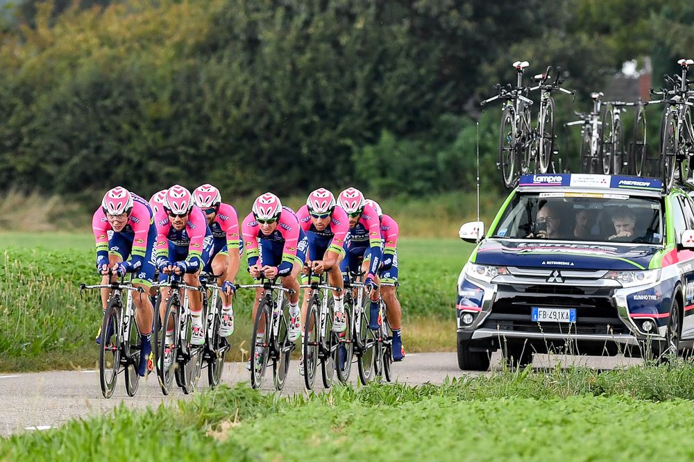 Lampre-Merida in action during stage 5 at the Eneco Tour