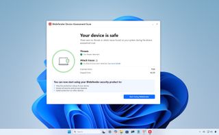 Bitdefender app for Windows 11