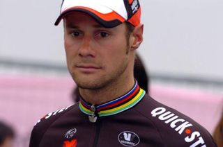 Tom Boonen (Quick Step) looks disappointed after finishing second