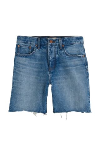 Madewell Long Denim Shorts in Pedersen Wash (Were $98) 