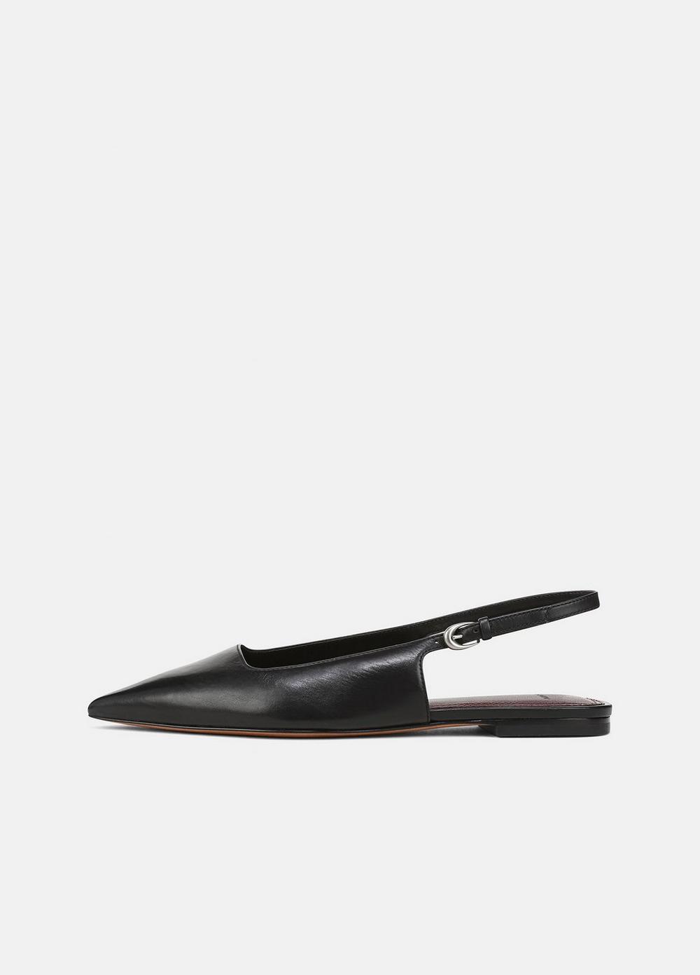 Gracy Leather Slingback Flat