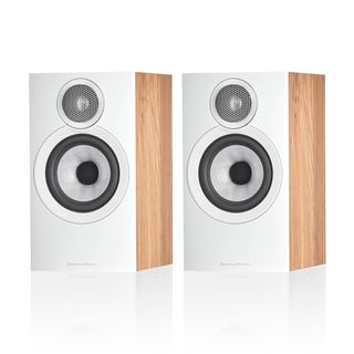 Bowers & Wilkins 607 S3 speakers on white background