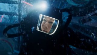 Tom Cruise wearing a lit up scuba mask in Mission: Impossible - The Final Reckoning. 