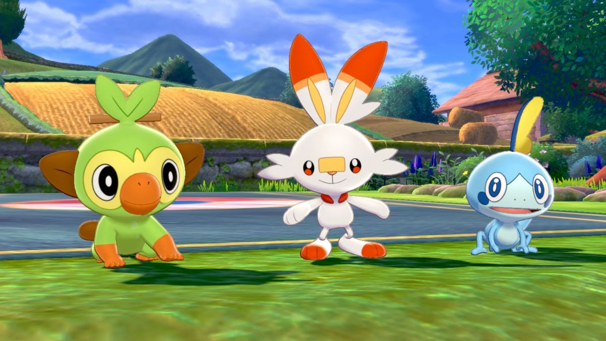 Pokemon Sword and Shield starters and their evolutions