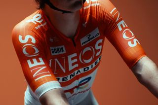 Designed to 'stand out' &ndash; Ineos Grenadiers opt for white shorts and bright orange 2026 racing kit 