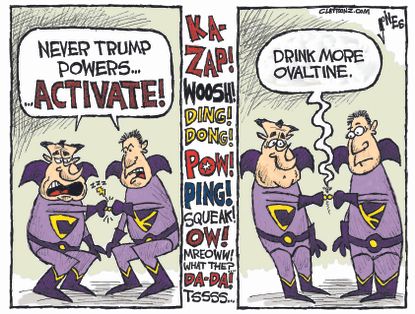Political Cartoon U.S. Cruz Kasich Trump 2016