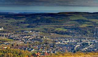 A panorama of Aberdare and the surrounding area