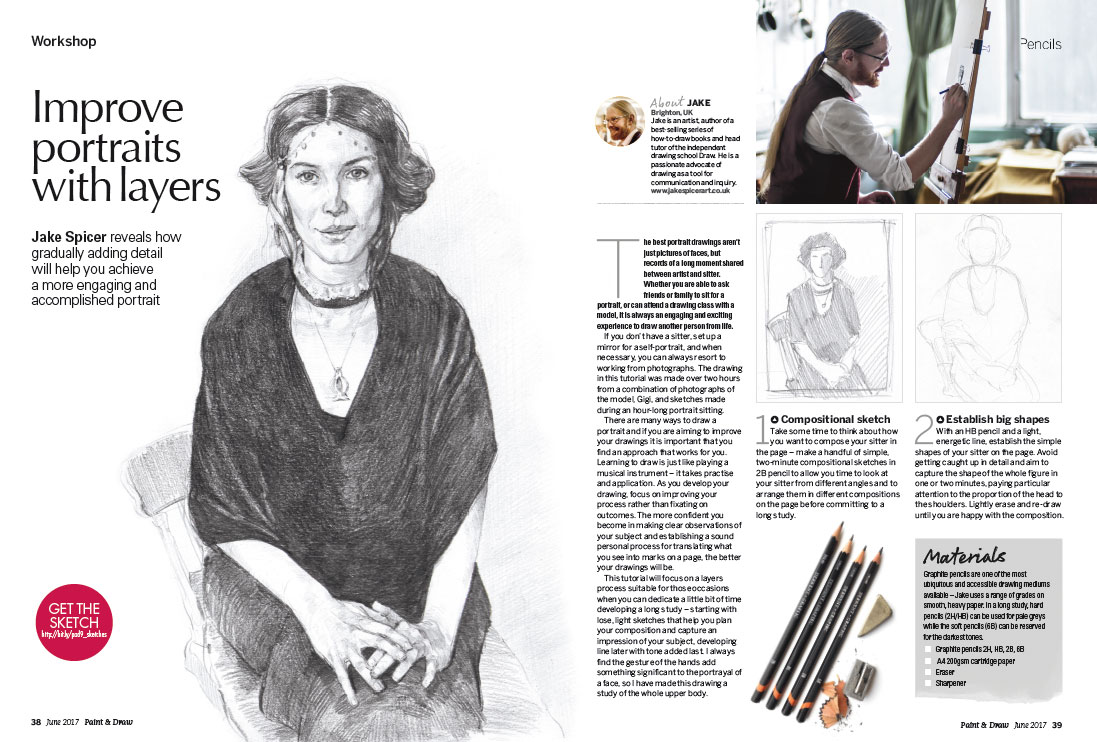 Gradually adding detail can create engaging portraits