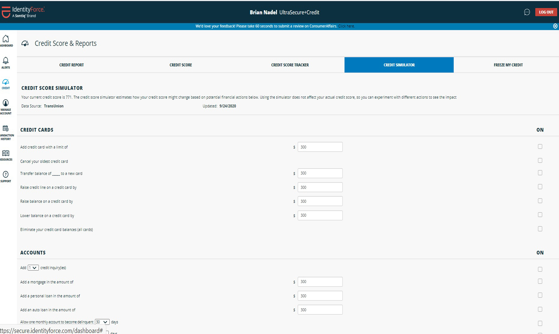 IdentityForce UltraSecure+Credit review