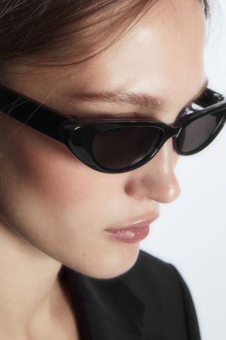 Cat-Eye Winged Sunglasses