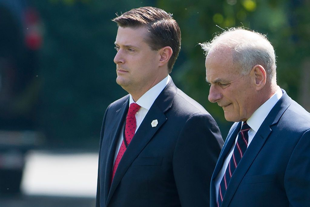 Rob Porter with John Kelly. 