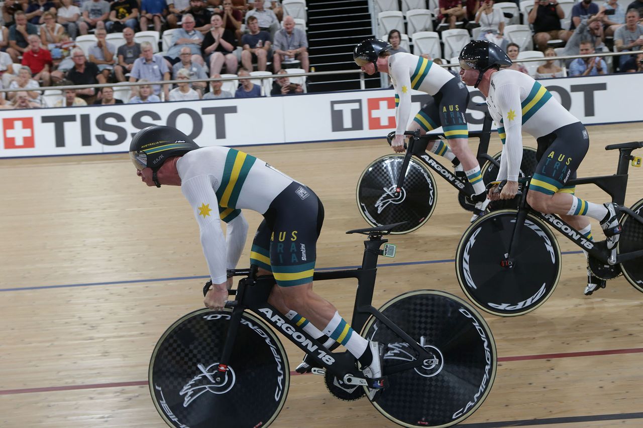 Australia set off for the team sprint