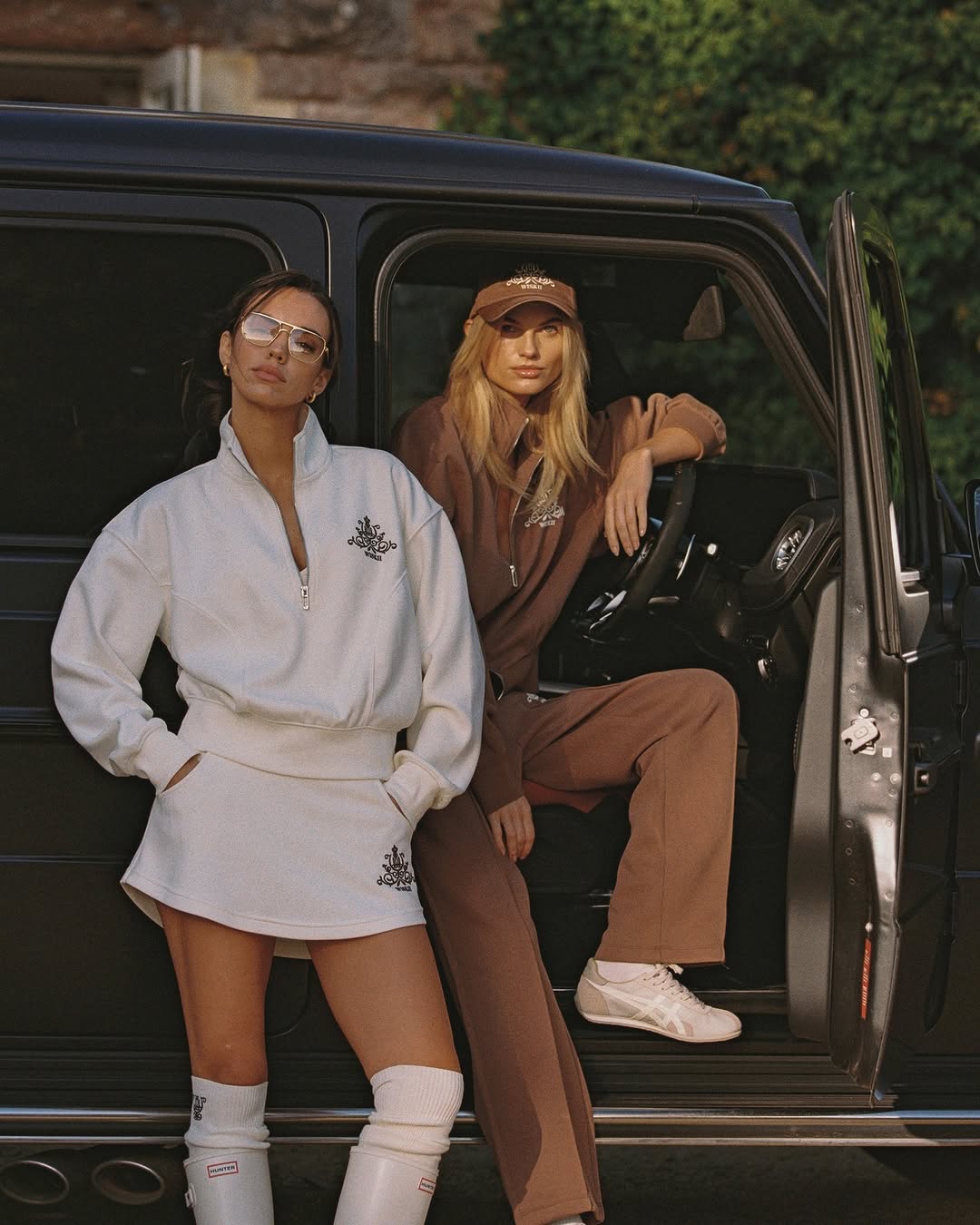 woman wearing brand like parke