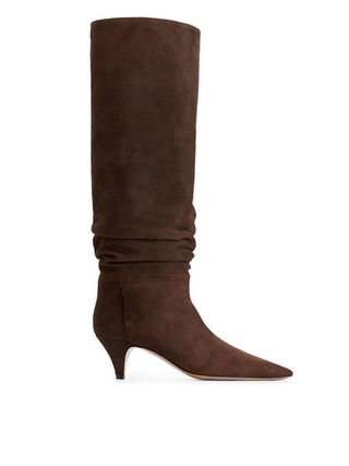 Arket Slouchy Suede Boots