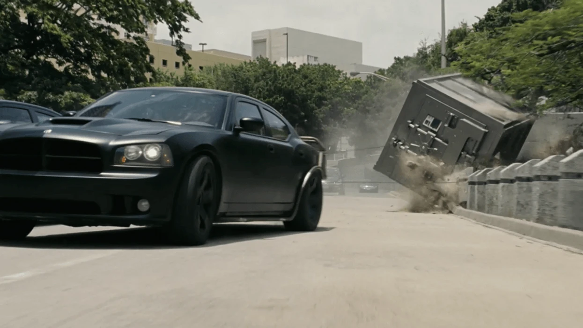 The safe heist from Fast Five