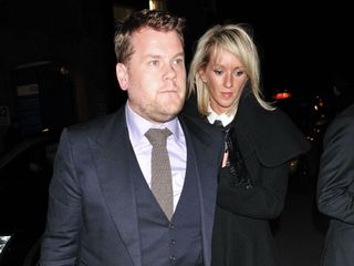 James Corden and Julia Carey at Tom Ford.