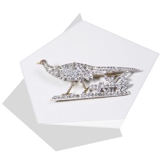 Diamond Pheasant Brooch from Bentley & Skinner