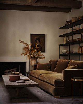 A perfect earthy off-white living room