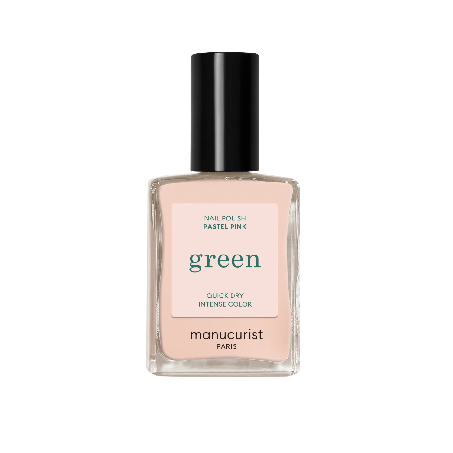 A bottle of pastel Manucurist nail polish.