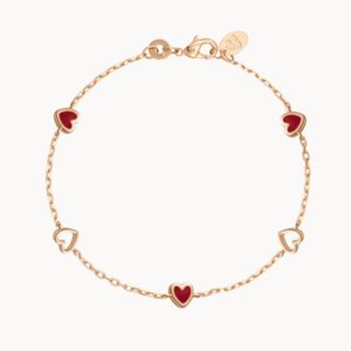 The Valentine's Heart Chain Bracelet