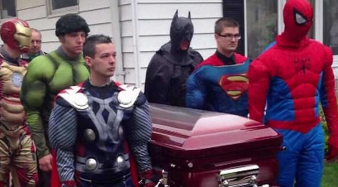 Pallbearers dress as superheroes at heartbreaking funeral for 5-year-old boy