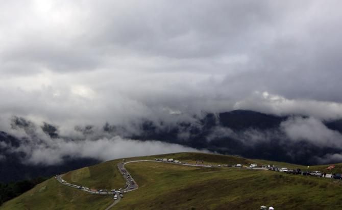 The Vuelta a Espana peloton faced the queen stage today in the Pyrenees